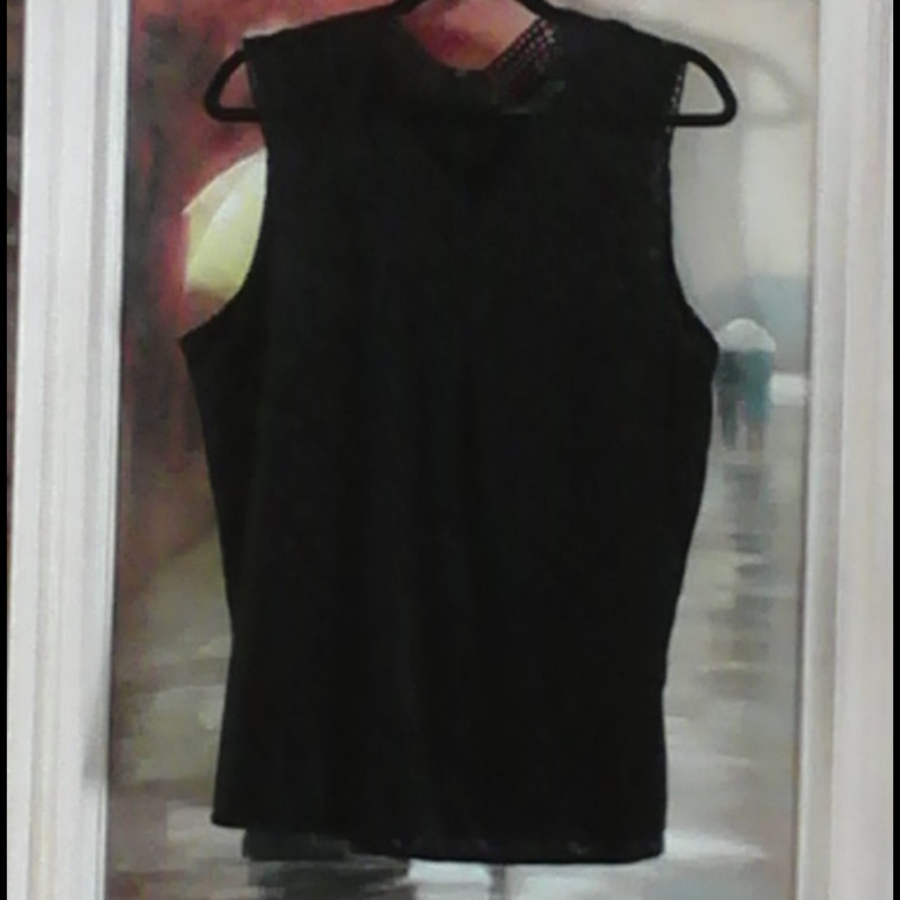 Valerie Stevens,Black Velvet top,Size XL
